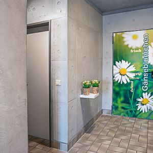 Wandflächen im Beton-Look