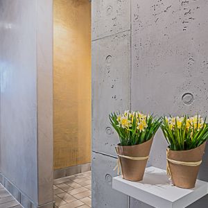 Wandflächen im Beton-Look